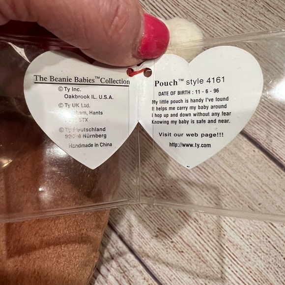 Ty Beanie Baby 1996 Pouch Kangaroo - Picture 6 of 7